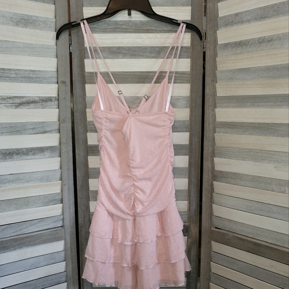 Women's Sleeveless Ruched Front Tiered Dress | Wild Fable | Medium - Picture 4 of 12